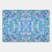 パープルパッション抽象芸術ラッピング紙 ラッピングペーパーシート (正面3)