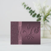 パープルパッションRSVPカード 出欠カード (スタンド正面)