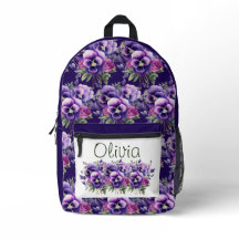 パープルパニエレガントーパンジーフローラ