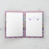 パープルパラダイスの誕生日カード カード (内部)