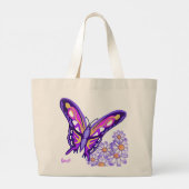 パープルパラダイストートバッグ ラージトートバッグ (裏面)