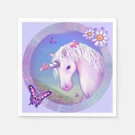 パープルパラダイスナプキンス スタンダードカクテルナプキン (正面)