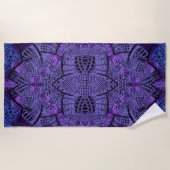 パープルパラダイス ビーチタオル (正面)