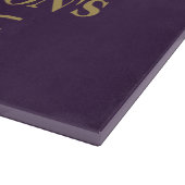 パープルパラダイス：植物性美しいカッティングボード カッティングボード (角)