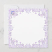 パープルパラダイス & 雪の結晶 カード (裏面)