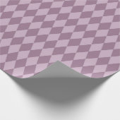 パープルパリアールデコダイヤモンドパターン ラッピングペーパー (角)