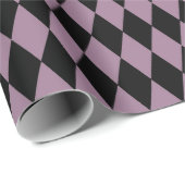 パープルパリアールデコハーレクインパターン ラッピングペーパー (ロールコーナー)