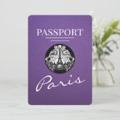 パープルパリパスポート日付の保存 セーブザデート (スタンド正面)