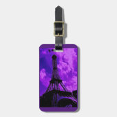 パープルパリ ラゲッジタグ (正面縦)