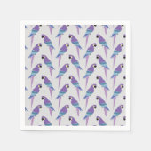 パープルパロッツ スタンダードカクテルナプキン (正面)