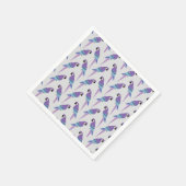 パープルパロッツ スタンダードカクテルナプキン (角)