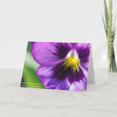 パープルパンシーありがとう サンキューカード (裏面)