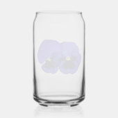 パープルパンシーの花のフローラ ガラス缶 (裏面)