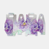 パープルパンシーウォーター差出人住所ラベル フェイバーボックス (折り畳みなし)