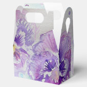 パープルパンシーウォーター差出人住所ラベル フェイバーボックス (オープン)