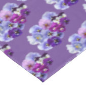 パープルパンシースクエアフローラテーブルクロス テーブルクロス (アングル)