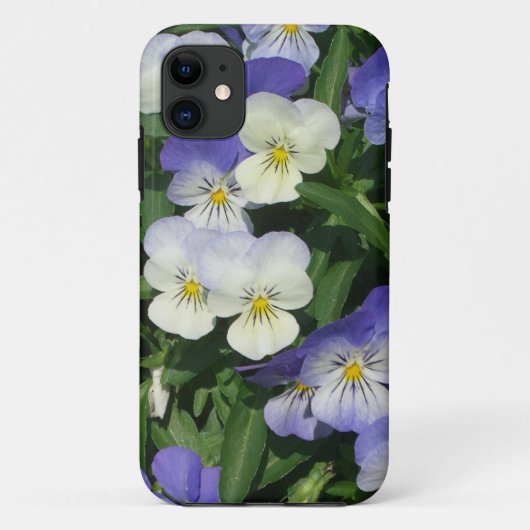 パープルパンシーズガーデンフローラ Case-Mate iPhoneケース (裏面)