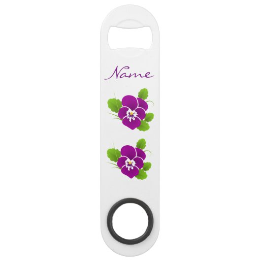 パープルパンシーフラワーサンダー_コーブ スピード栓抜き (正面)