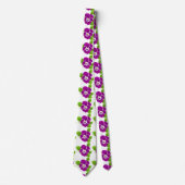 パープルパンシーフラワーサンダー_コーブ ネクタイ (正面)