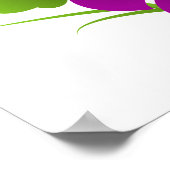 パープルパンシーフラワーサンダー_コーブ ポスター (角)