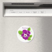 パープルパンシーフラワーサンダー_コーブ マグネット (インサイチュ (食洗機))