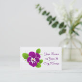 パープルパンシーフラワーサンダー_コーブ 名刺 (スタンド正面)
