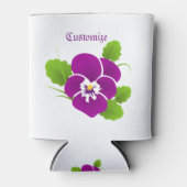 パープルパンシーフラワーサンダー_コーブ 缶クーラー (正面)