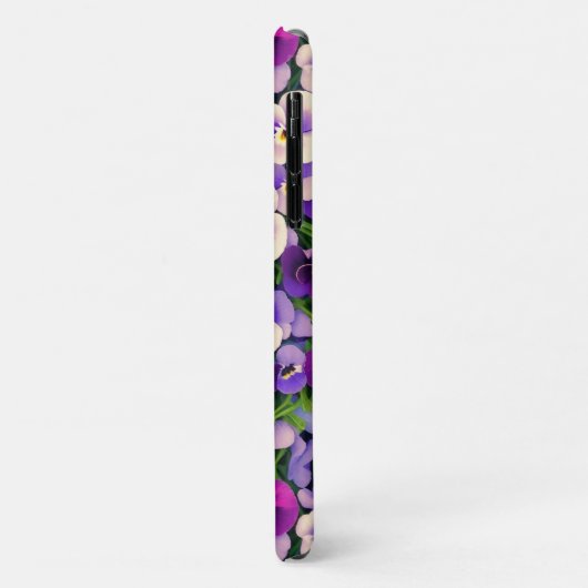 パープルパンシーフラワーフォンケース Case-Mate iPhoneケース (裏面/左)