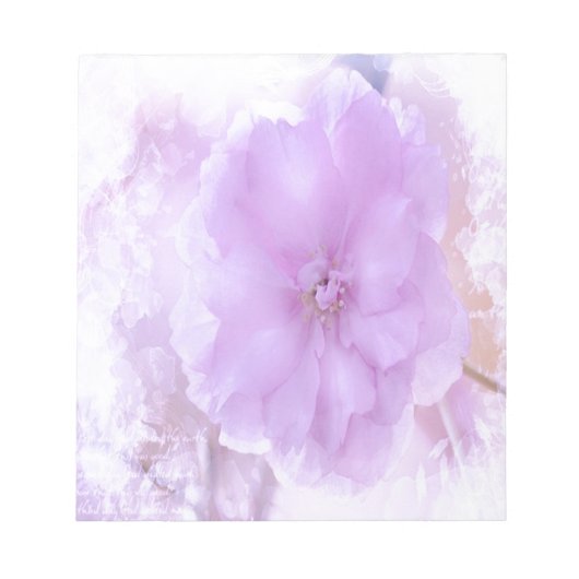 パープルパンシー ノートパッド (正面)