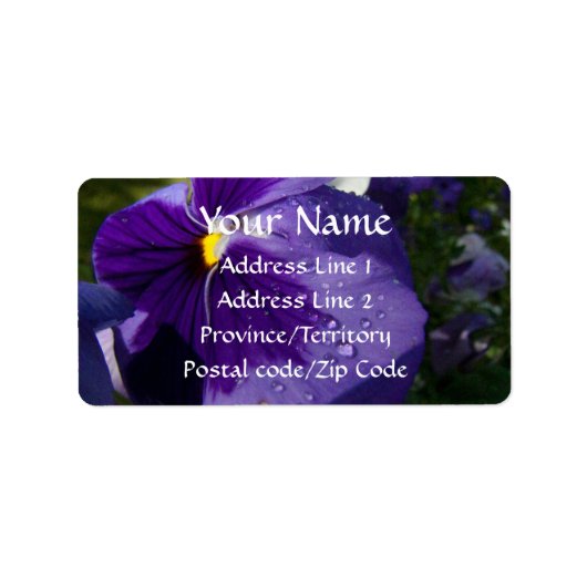 パープルパンシー ラベル (正面)