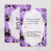 パープルパンシーRSVP 出欠カード (正面/裏面)