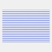 パープルパンジーストライプの花と無地の ラッピングペーパーシート (正面3)