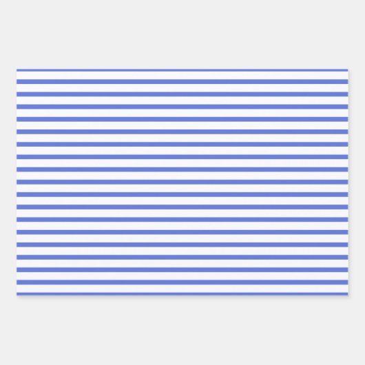 パープルパンジーストライプの花と無地の ラッピングペーパーシート (正面3)