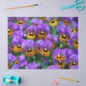 パープルパンジーティッシュペーパー 薄葉紙 (クラフト)