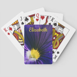 パープルパンジーマクロ写真エレガントフローラ トランプ