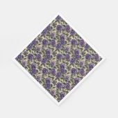 パープルパンジー紙ナプキンスパーティー食器 スタンダードランチョンナプキン (角)