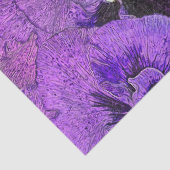 パープルパンジー絵画、抽象芸術、フローラアート 薄葉紙 (詳細)