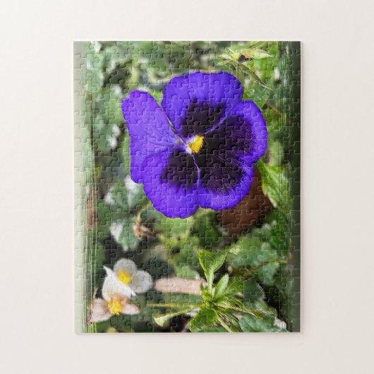 パープルパンジー ジグソーパズル (縦)