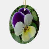 パープルパンジー セラミックオーナメント (右)