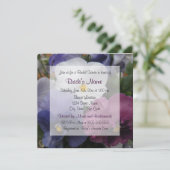 パープルパンジー ブライダルシャワー 招待状 (スタンド正面)