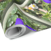 パープルパンジー ラッピングペーパー (ロールコーナー)