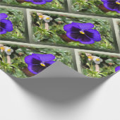 パープルパンジー ラッピングペーパー (角)