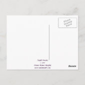 パープルパンジー - 明るさ ポストカード (裏面)