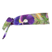 パープルパンジー – AI ART タイヘッドバンド (回転270)