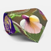 パープルパンジー – AI ART ネクタイ (ロール)