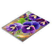 パープルパンジー – AI ART ノートブック (左側)