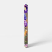 パープルパンジー – AI ART SAMSUNG GALAXYケース (左側面)