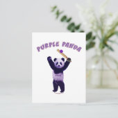 パープルパンダクリケット ポストカード (スタンド正面)