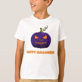 パープルパンプキンのハッピーハロウィンボーイズTシャツ Tシャツ