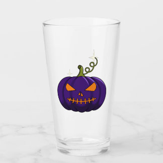 パープルパンプキンのハロウィングラスコップ タンブラーグラス